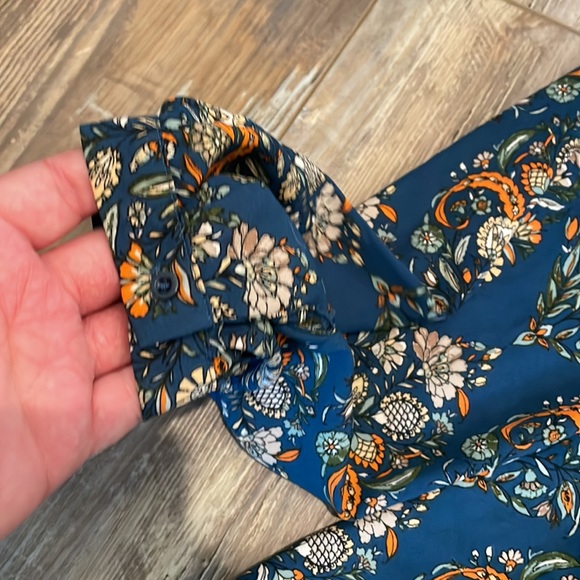 ANTHROPOLOGIE Romeo and Juliet Blue Paisley Print - Picture 8 of 8